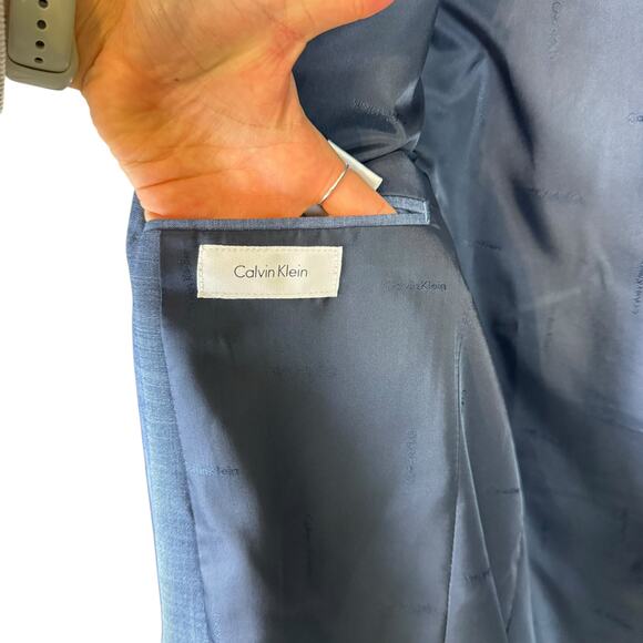Calvin Klein Big Boy 20 Blue Two Button Blazer Sports Jacket Dinner Jacket - Picture 11 of 13